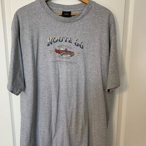 Route 66 Graphic Tee in Gray